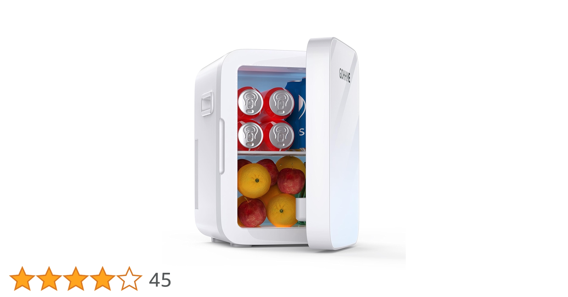 Amazon | GOHHME ミニ冷蔵庫 10L 0~65℃ 小型 冷温庫 ポータブル 保冷 Amazon | GOHHME ミニ冷蔵庫 10L 0~65℃ 小型 冷温庫 ポータブル 保冷